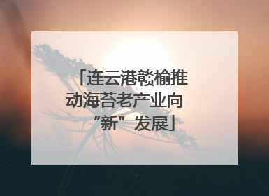 连云港赣榆推动海苔老产业向“新”发展