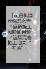起重机钢丝绳怎么查？隧道施工风险如何验？这场竞赛把工地变“考场”