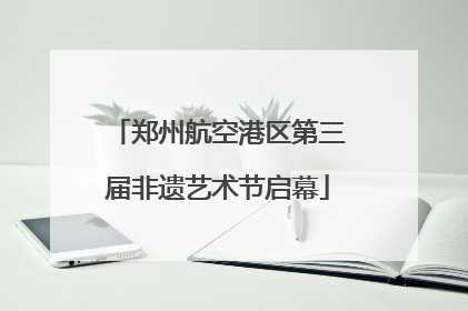 郑州航空港区第三届非遗艺术节启幕