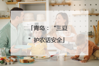 青岛：“三夏”护农话安全