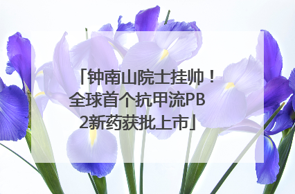 钟南山院士挂帅！全球首个抗甲流PB2新药获批上市