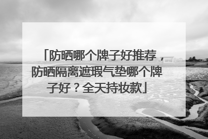 防晒哪个牌子好推荐，防晒隔离遮瑕气垫哪个牌子好？全天持妆款