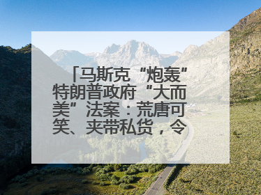 马斯克“炮轰”特朗普政府“大而美”法案：荒唐可笑、夹带私货，令人作呕