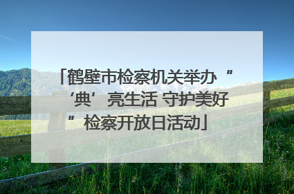 鹤壁市检察机关举办“‘典’亮生活 守护美好”检察开放日活动