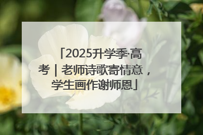 2025升学季·高考｜老师诗歌寄情意，学生画作谢师恩