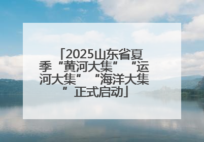 2025山东省夏季“黄河大集”“运河大集”“海洋大集”正式启动