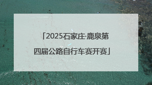 2025石家庄·鹿泉第四届公路自行车赛开赛