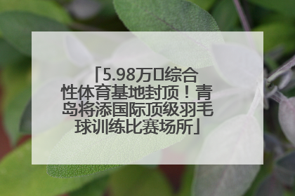 5.98万㎡综合性体育基地封顶！青岛将添国际顶级羽毛球训练比赛场所