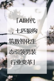 AI时代，七匹狼构筑数智化生态引领男装行业变革