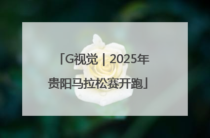 G视觉｜2025年贵阳马拉松赛开跑